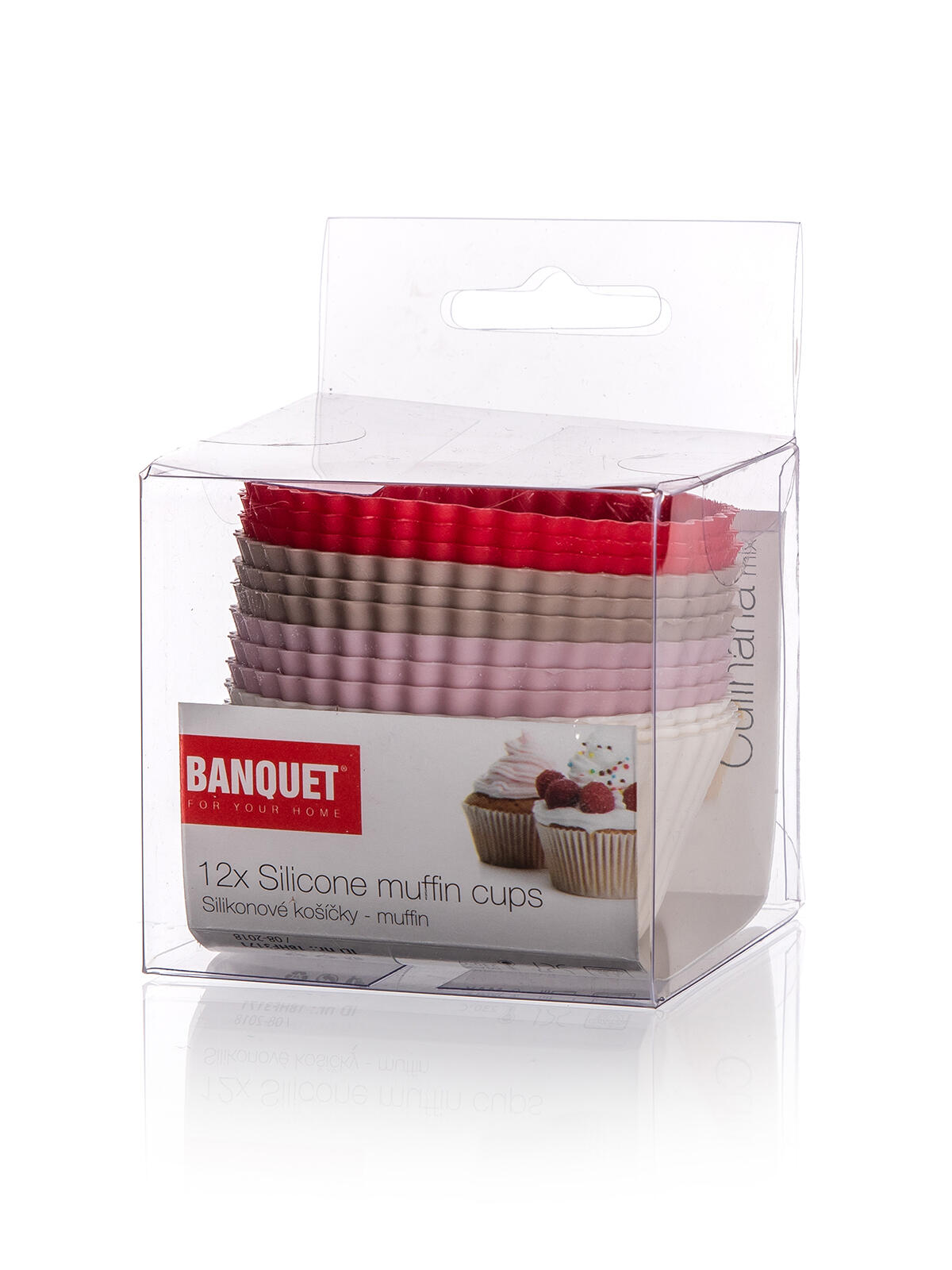 košíček na pečení 6x2,7cm silikon mix barev (12ks) CULINARIA Red 0.09 Kg MTA MAXMIX Sklad14 368978