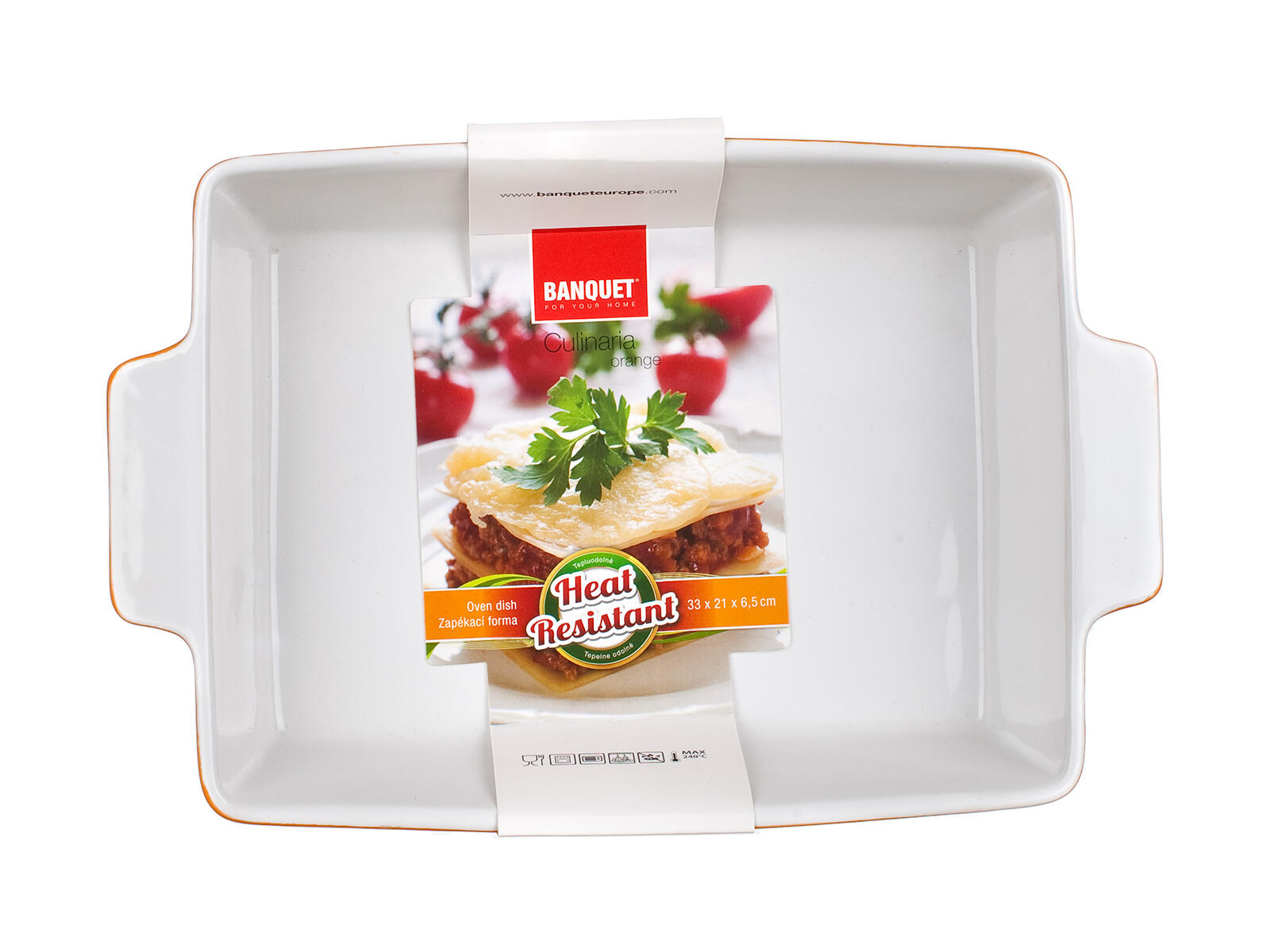 forma zapékací obdél. 33x21cm CULINARIA keramická OR 1.52 Kg MTA MAXMIX Sklad14 369015