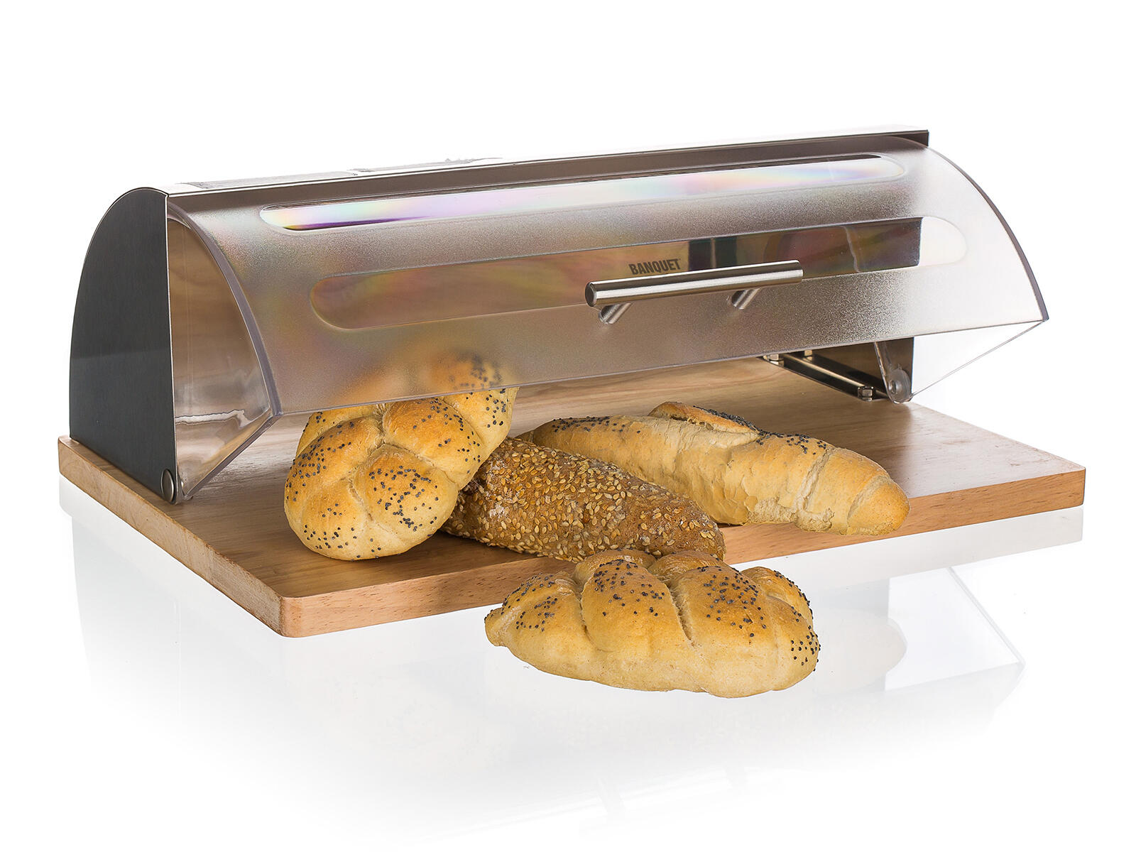 chlebovka 39x28,5x15cm.GRANDE dřev./nerez/PH 2.25 Kg MTA MAXMIX Sklad14 369049