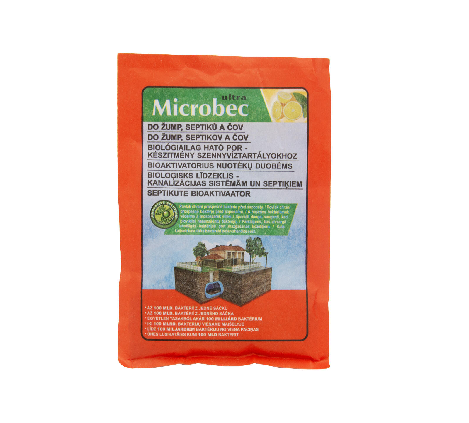 přípravek MICROBEC do žump,septiků a ČOV 25g BROS 0.03 Kg MTA MAXMIX Sklad14 919420