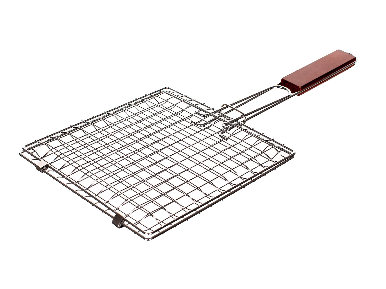 mřížka opékací hranatá 22x22cm BBQ, dřev. rukojeť 0.31 Kg MTA MAXMIX Sklad14 368006