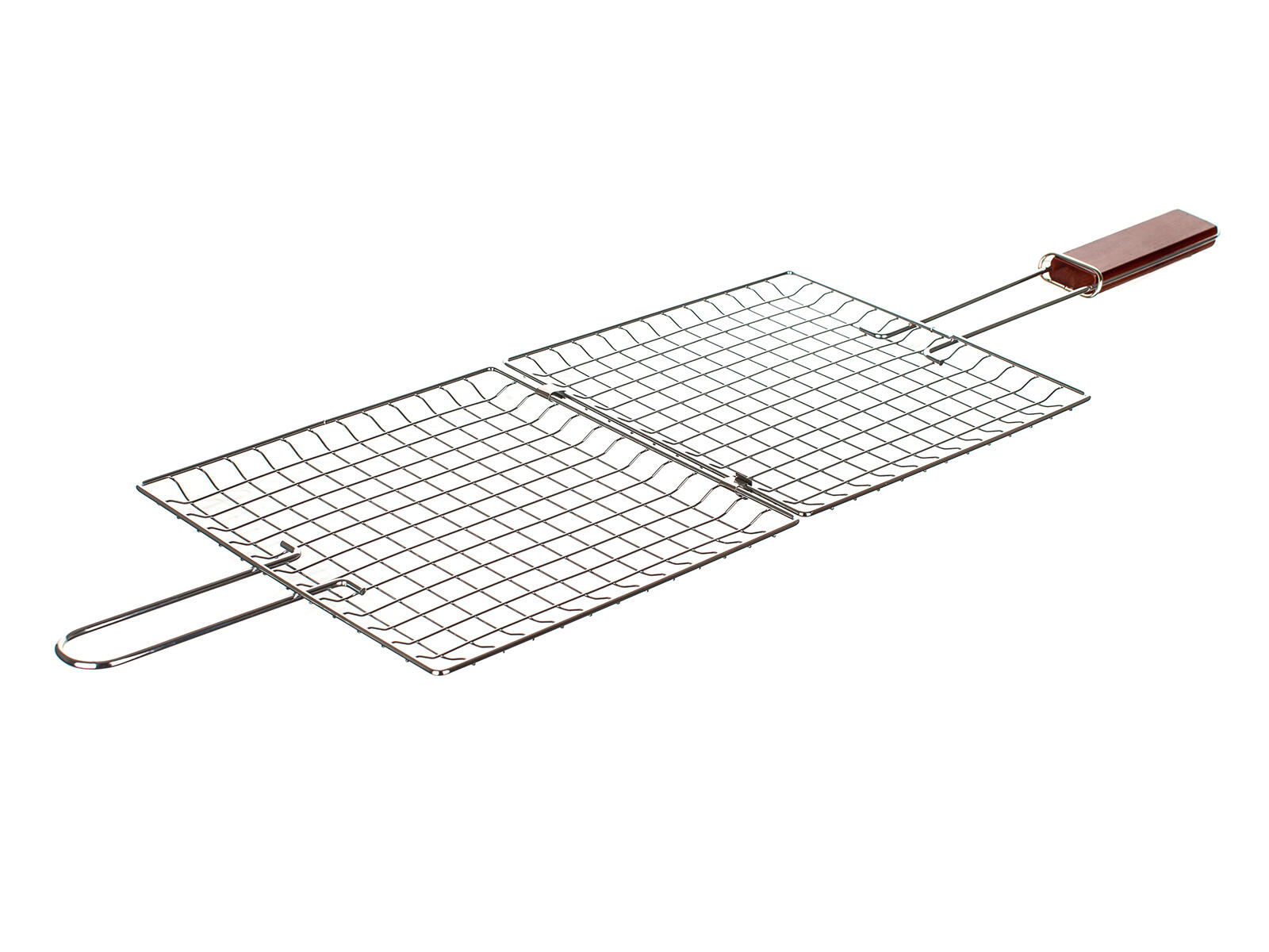 mřížka opékací hranatá 22x22cm BBQ, dřev. rukojeť 0.31 Kg MTA MAXMIX Sklad14 368006