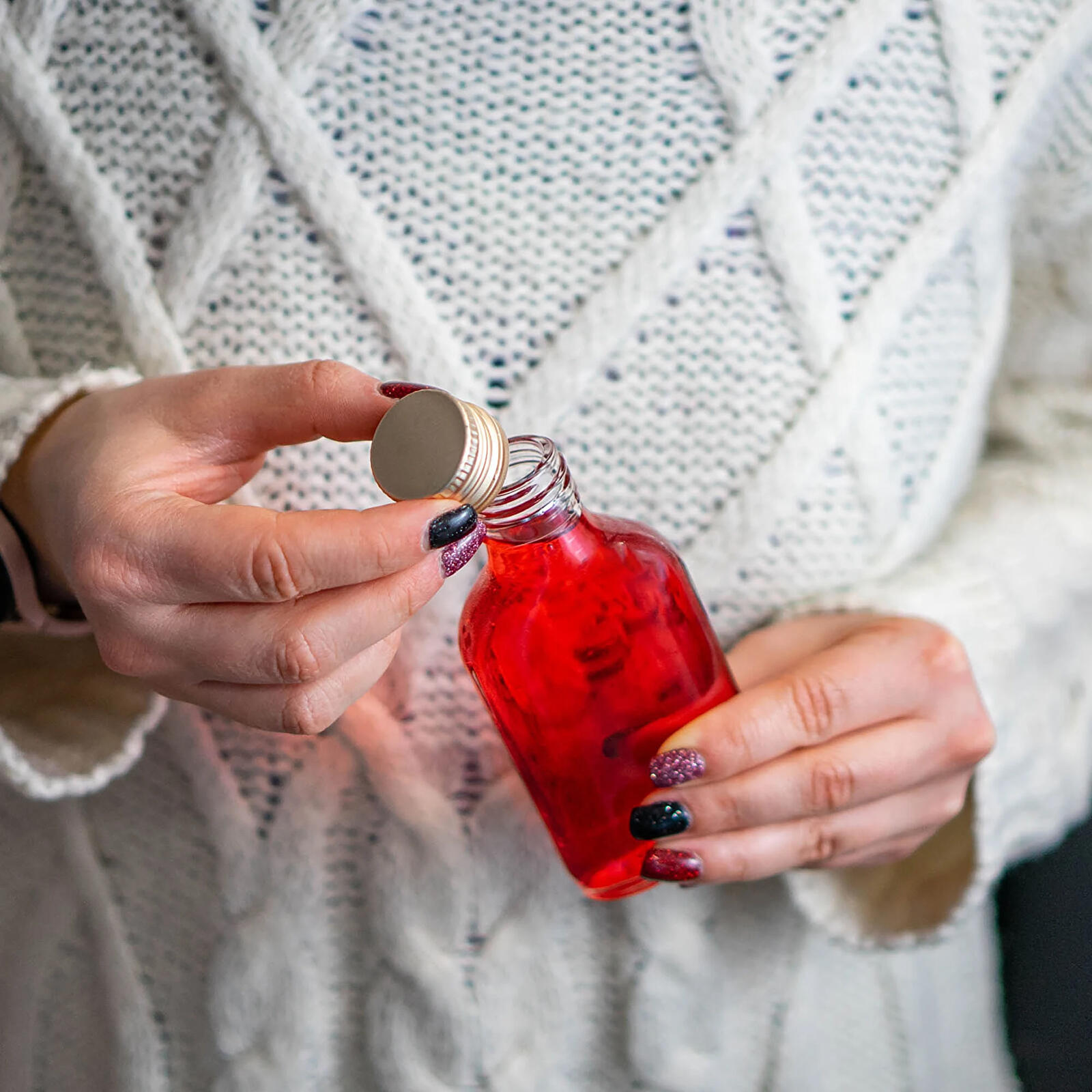 láhev placatka 100ml skleněná 0.12 Kg MTA MAXMIX Sklad14 330925