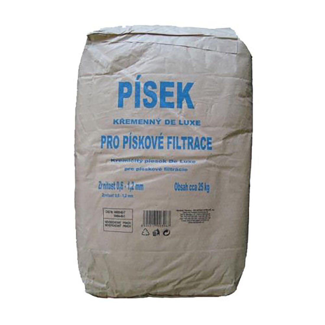 písek do filtrace 25kg, zrnitost 0,6-1,2mm VODNÁŘ 25 Kg MTA MAXMIX Sklad14 900029