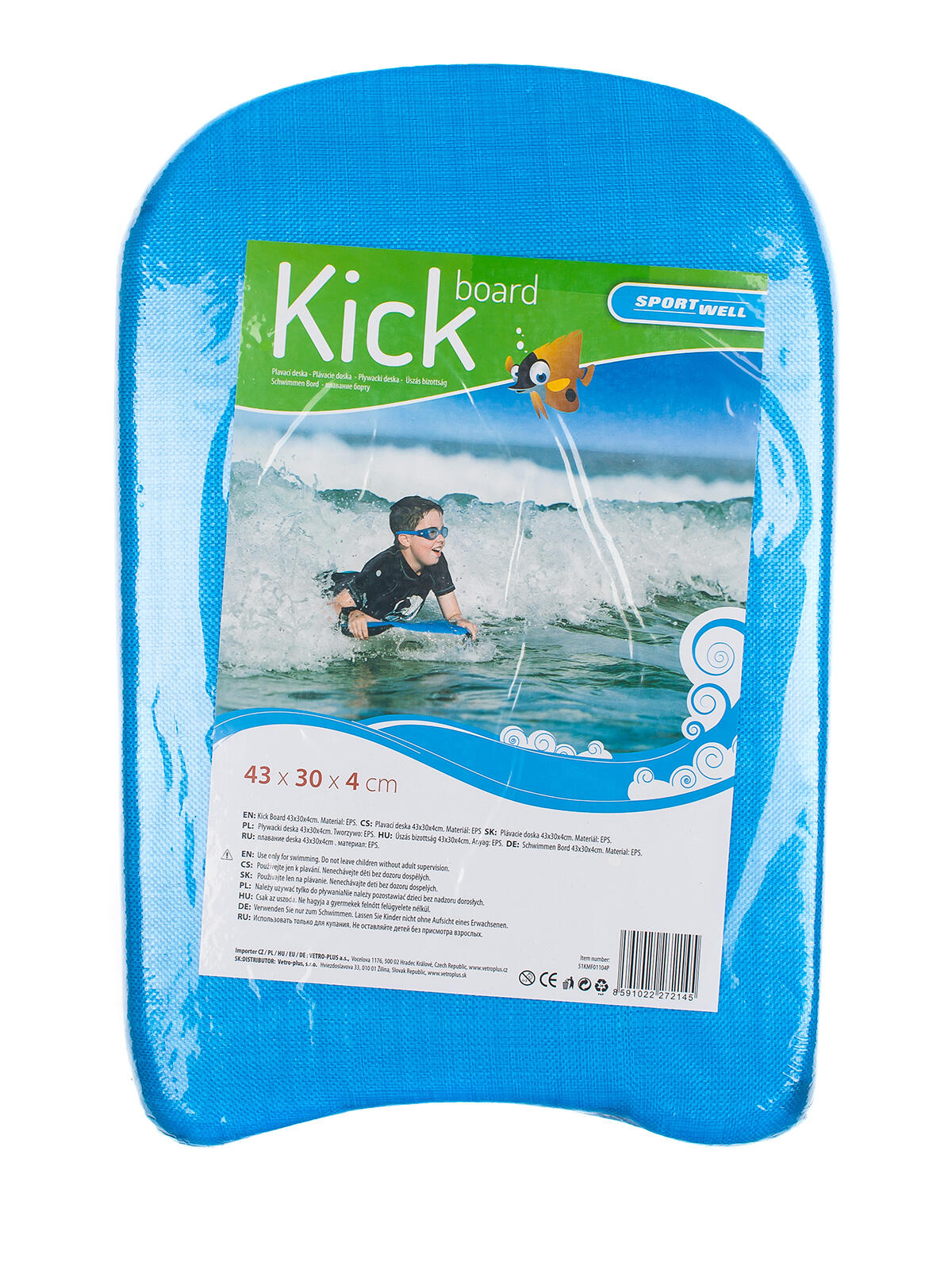 deska plavecká dětská 44x30x4cm EPS mix dekorů 0.12 Kg MTA MAXMIX Sklad14 369095