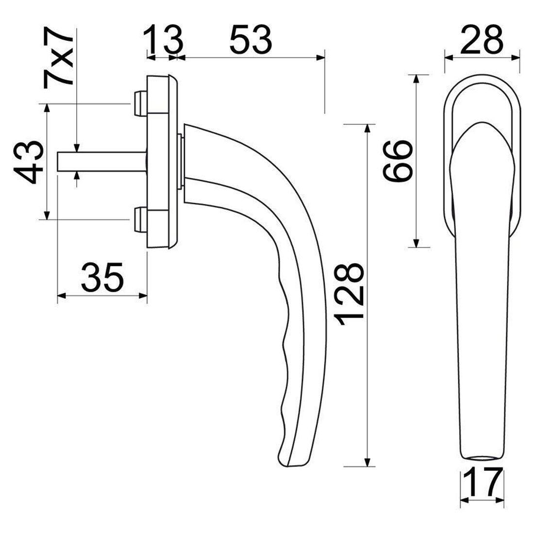 klika pro plast.okna a dveře Al BÍ  RICHTER 0.1 Kg MTA MAXMIX Sklad14 495034