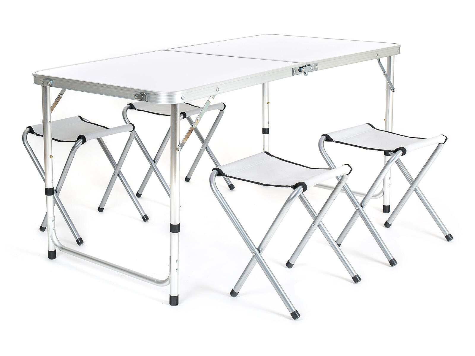 set kemping BILBAO stůl Al + 4 stoličky