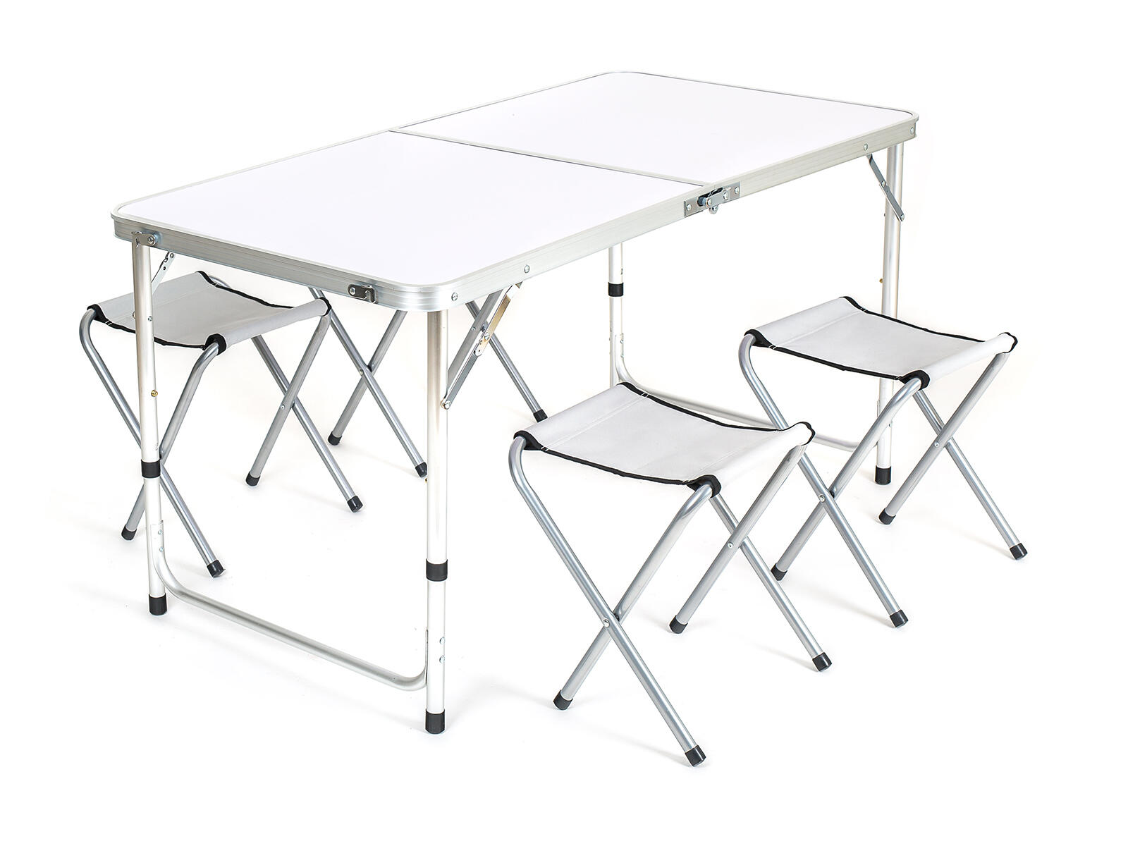 set kemping BILBAO stůl Al + 4 stoličky