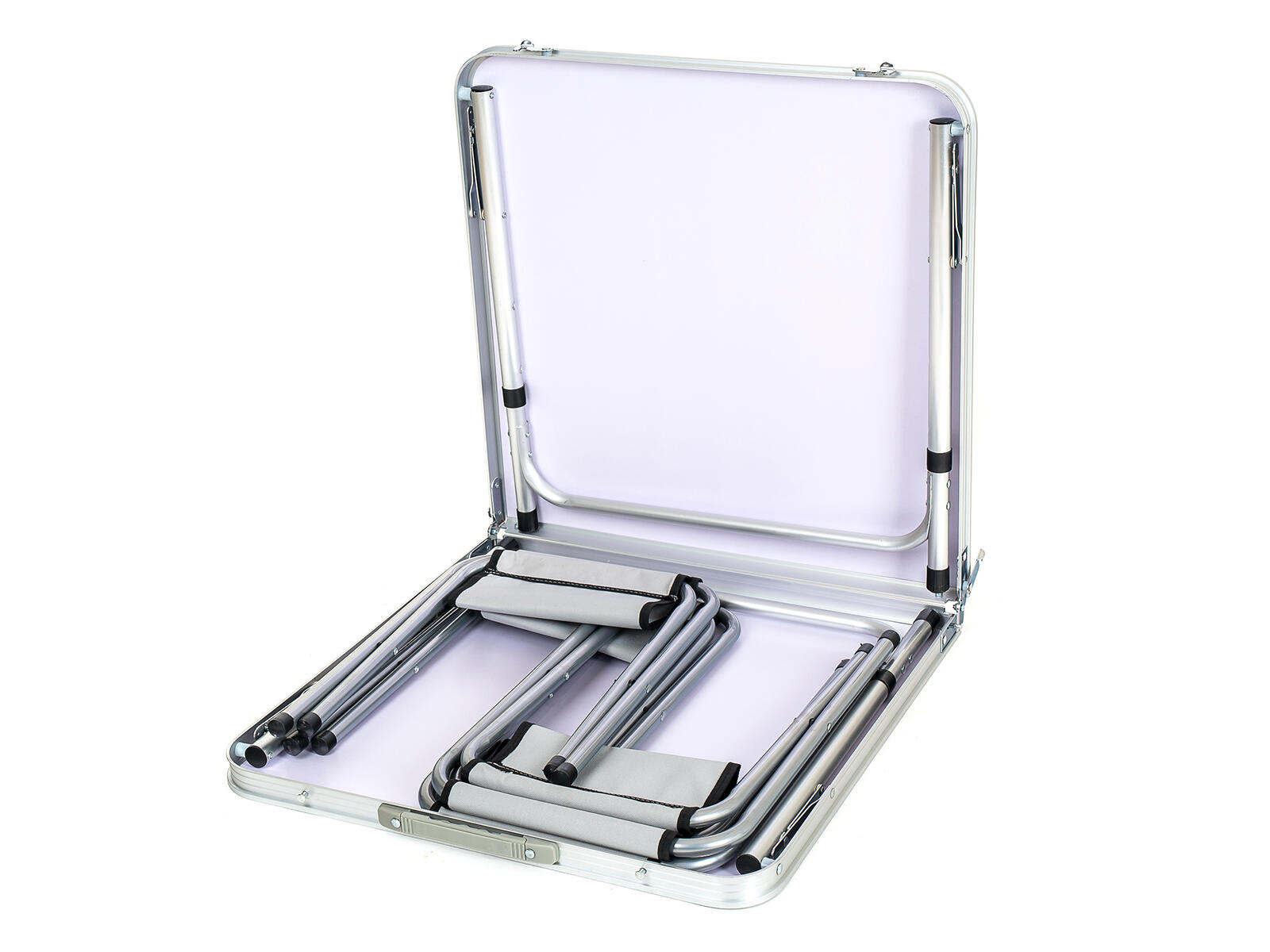 set kemping BILBAO stůl Al + 4 stoličky