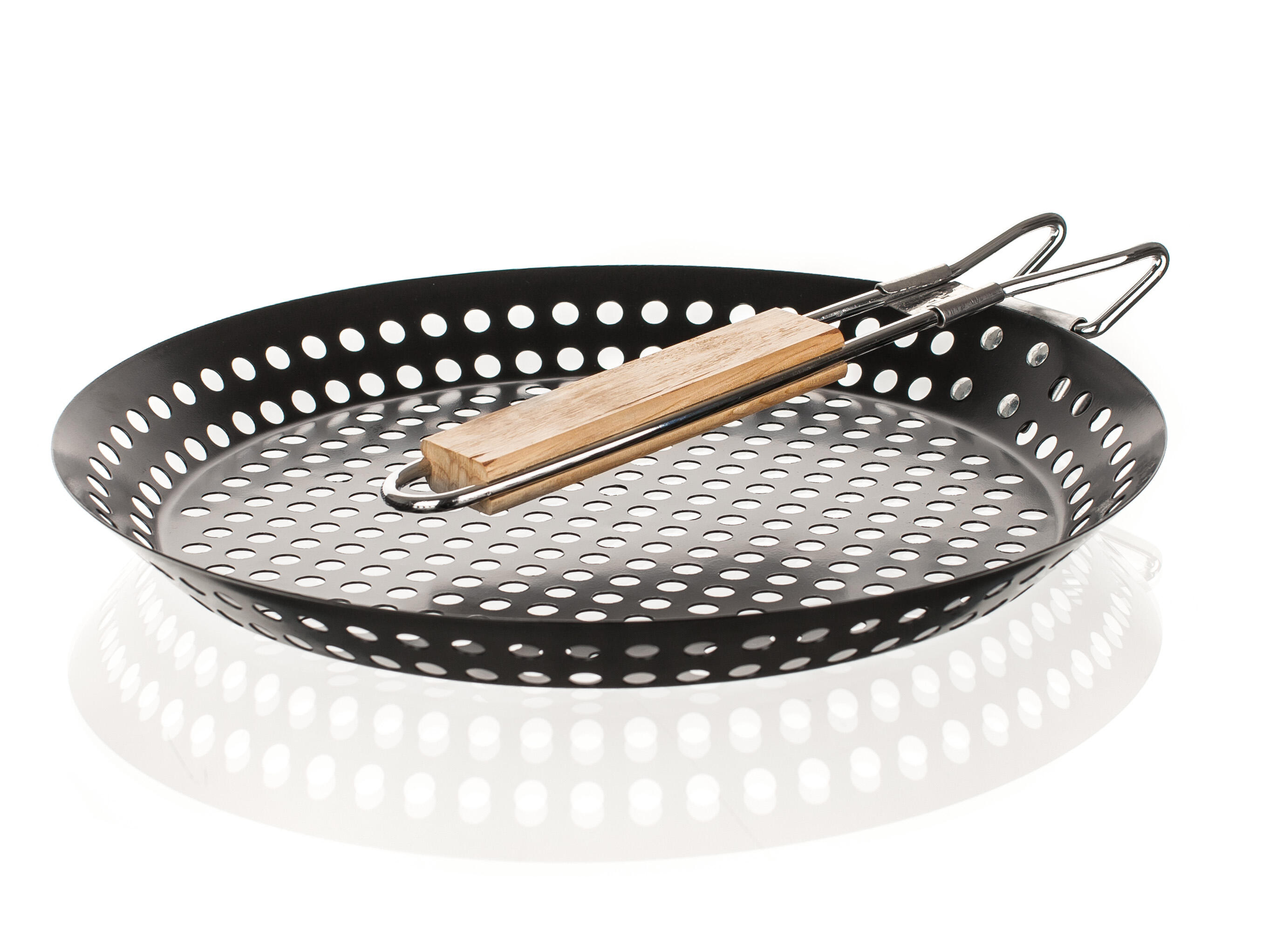 pánev grilovací 31x3,5cm BBQ ocel/nepřiln.povrch