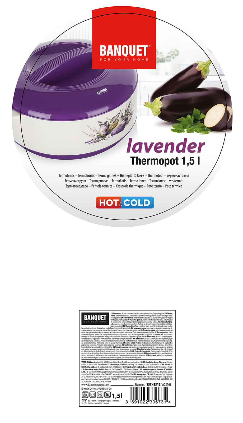 termomísa LAVENDER 1,5l 0.37 Kg MTA MAXMIX Sklad14 369152