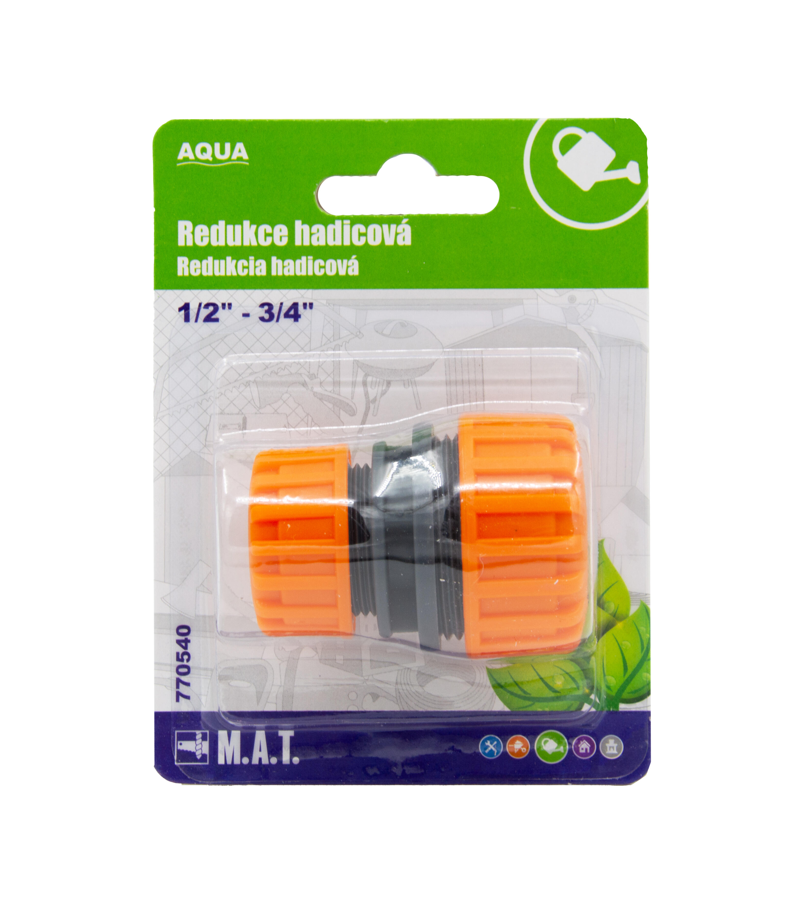 redukce 1/2" - 3/4" hadicová AQUA 0.02 Kg MTA MAXMIX Sklad14 770540