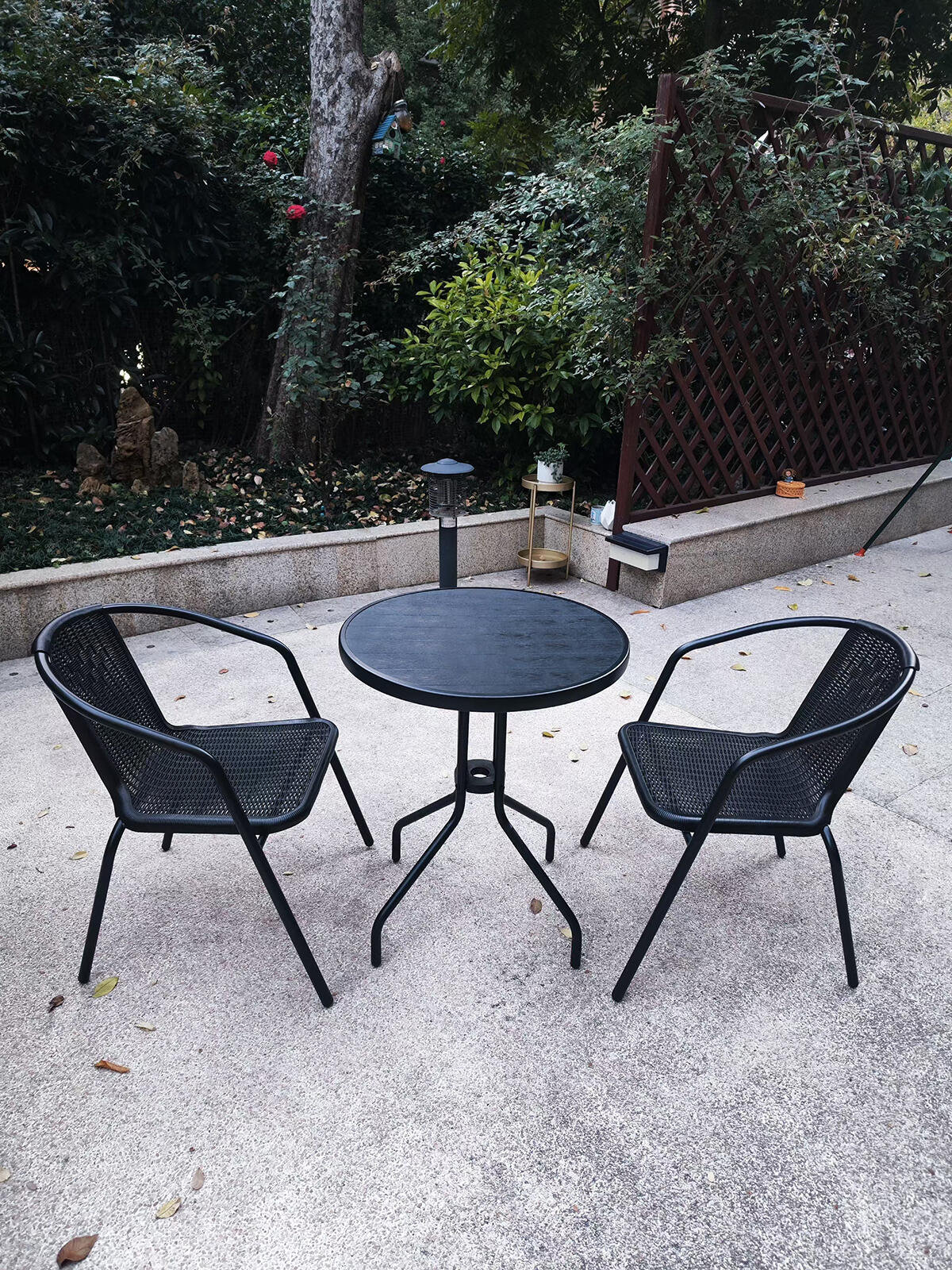 set zahradní ratan PH/kov stůl + 2 židle ČER 4.5 Kg MTA MAXMIX Sklad14 797005