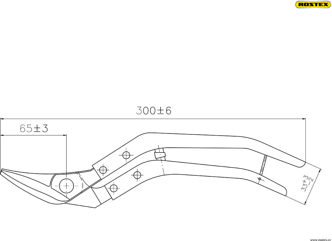 nůžky na plech 300mm  vyosené 2324 0.52 Kg MTA MAXMIX Sklad14 496157