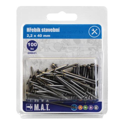 hřebík stavební  40x2,2mm (100ks) 0.14 Kg MTA MAXMIX Sklad14 600621