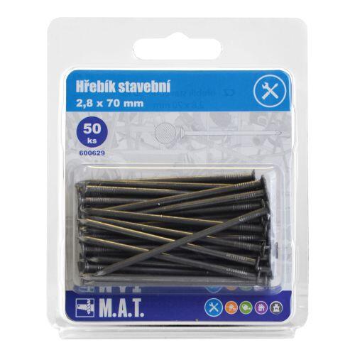 hřebík stavební  70x2,8mm (50ks) 0.18 Kg MTA MAXMIX Sklad14 600629