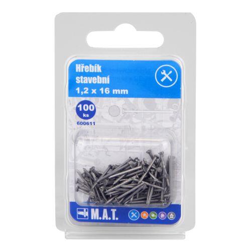 hřebík stavební  16x1,2mm (100ks) 0.02 Kg MTA MAXMIX Sklad14 600611