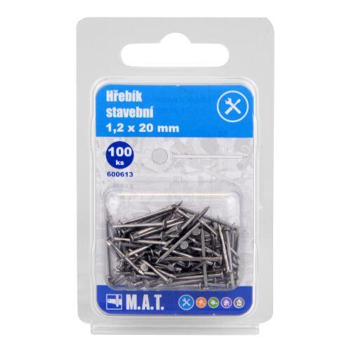 hřebík stavební  20x1,2mm (100ks) 0.03 Kg MTA MAXMIX Sklad14 600613