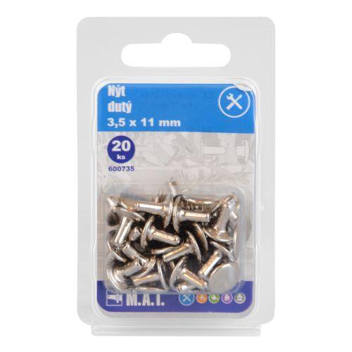 nýt dutý 3.5x11mm    (20ks) 0.03 Kg MTA MAXMIX Sklad14 600735