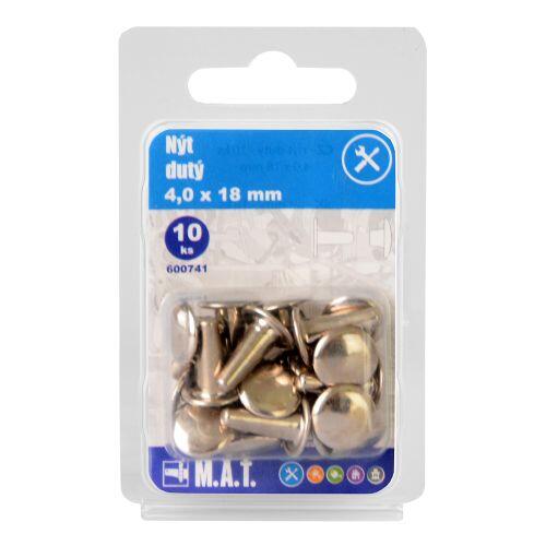 nýt dutý 4.0x18mm    (10ks) 0.03 Kg MTA MAXMIX Sklad14 600741