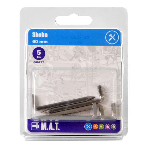 skoba 60mm lesk              (5ks) 0.06 Kg MTA MAXMIX Sklad14 600777