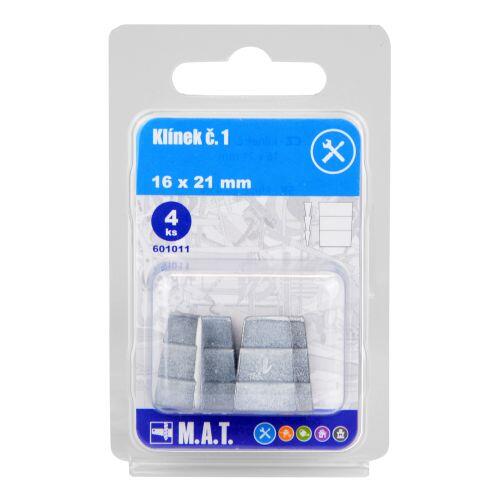 klínek č.1, 16x21mm   (4ks) 0.02 Kg MTA MAXMIX Sklad14 601011
