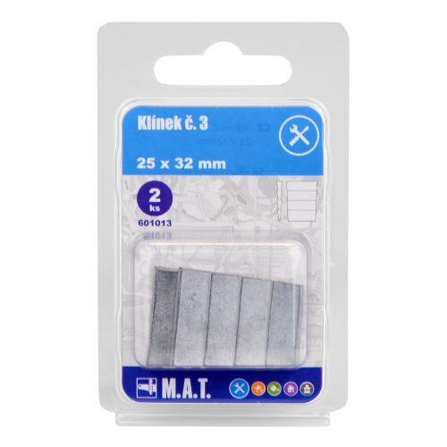 klínek č.3, 25x32mm  (2ks) 0.03 Kg MTA MAXMIX Sklad14 601013