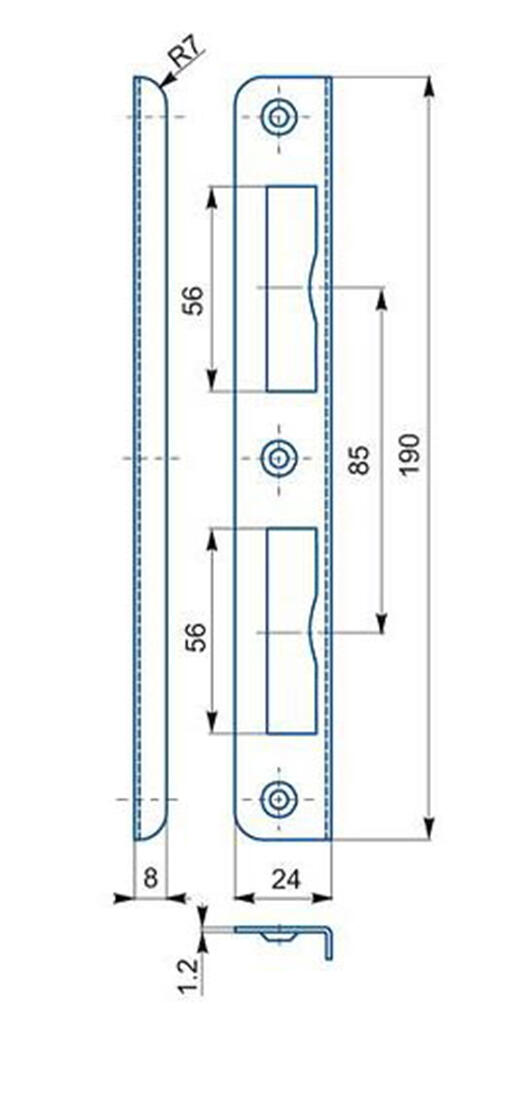 protiplech K192A BÍ Zn univer. úhlový  (10ks) 0.05 Kg MTA MAXMIX Sklad14 498111