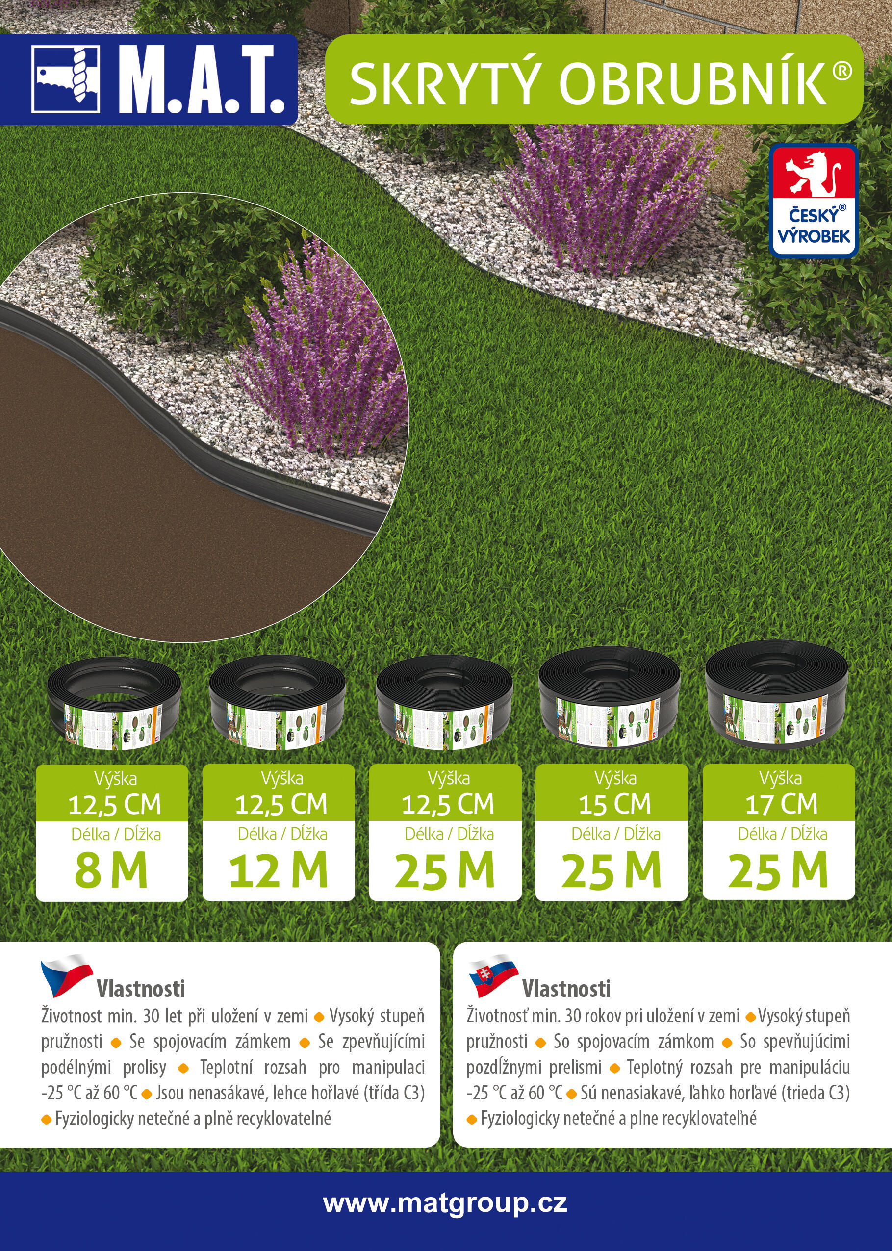 lem trávníku 12,5cmx18m 9 Kg MTA MAXMIX Sklad14 961012