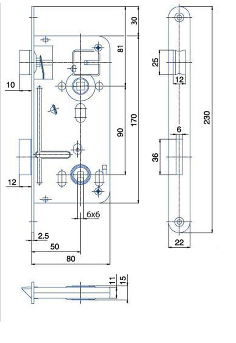 zámek zadl. 540 - 90/80 P-L Zn WC 0.46 Kg MTA MAXMIX Sklad14 498301