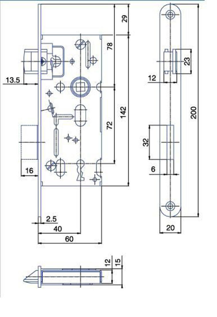 zámek zadl. K103 - 72/60 P-L BÍ Zn obyč. 1kl. 0.37 Kg MTA MAXMIX Sklad14 498331