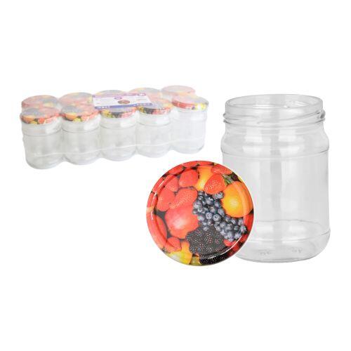 sklenice zavařovací  250ml TWIST 66 + víčka OVOCE (10ks) 2.2Kg MAT MAXMIX Sklad14 743013