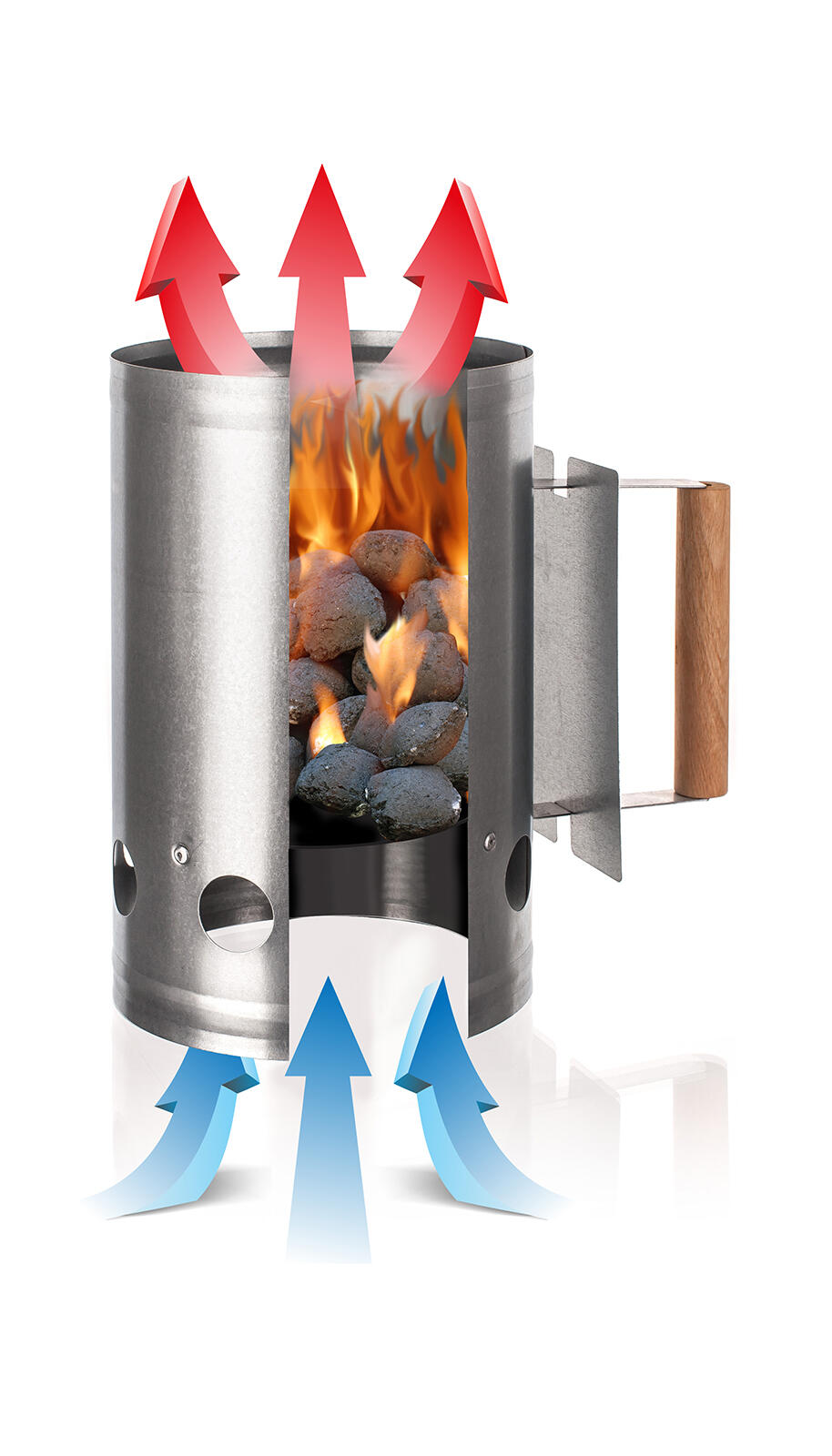 rozpalovač na dřevěné uhlí 16,5x28cm pozink 0.75 Kg MTA MAXMIX Sklad14 385378