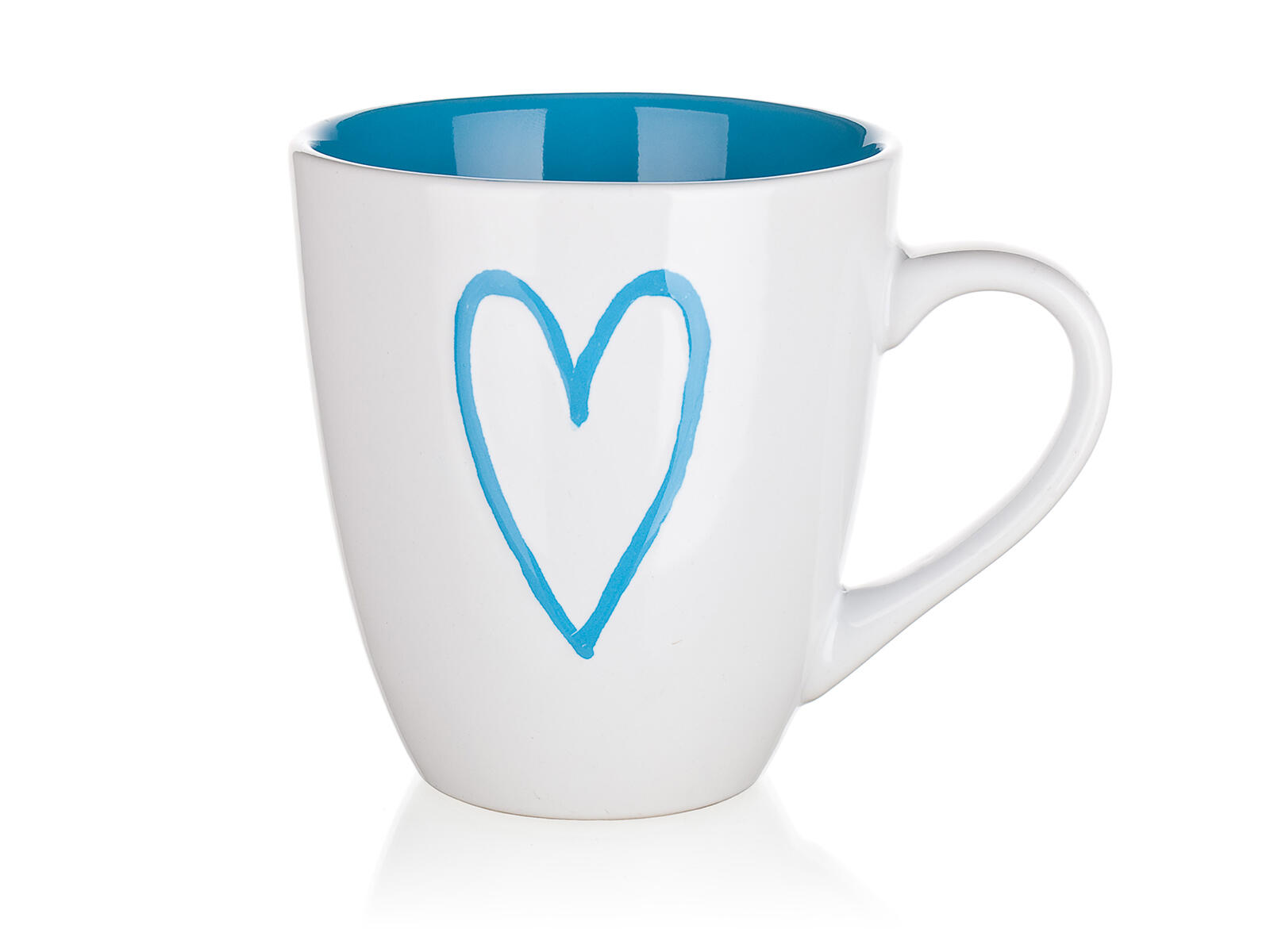 hrnek 550ml HEARTS keramický mix barev