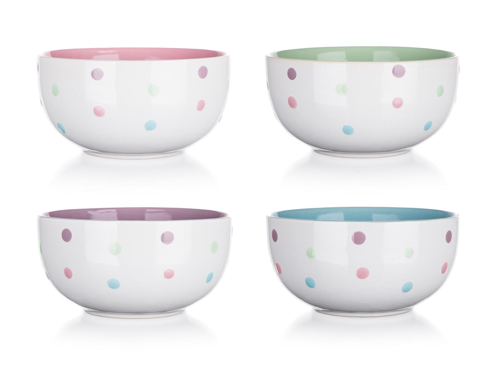 miska 520ml PUNTÍKY keramická mix barev 0.32 Kg MTA MAXMIX Sklad14 369278