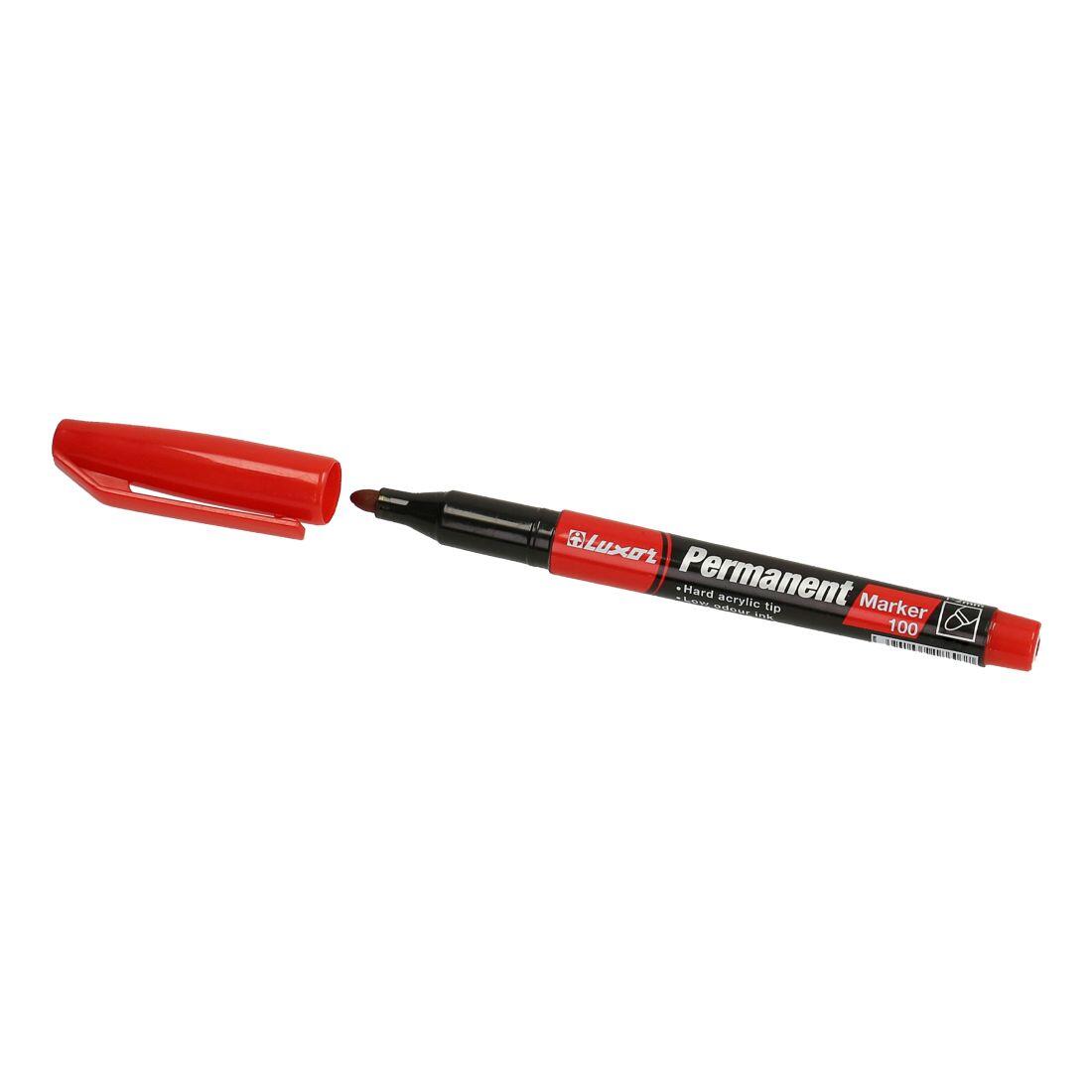 popisovač LUXOR permanentní 100 ČRV 1-2mm 0.01Kg MAT MAXMIX Sklad14 310447