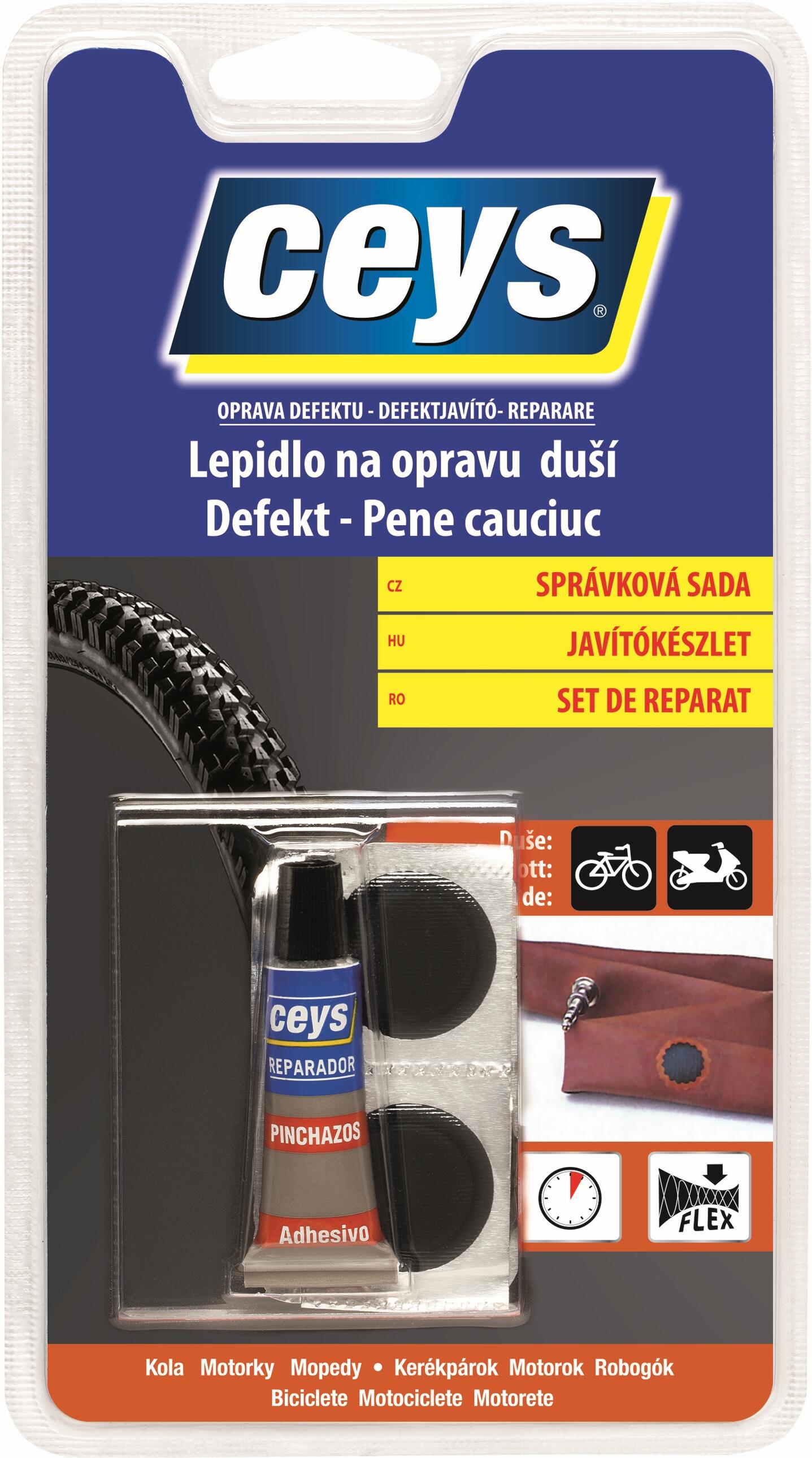 lepidlo na duše 5g + 4 záplaty CEYS 0.03 Kg MAXMIX Sklad14 505391 57