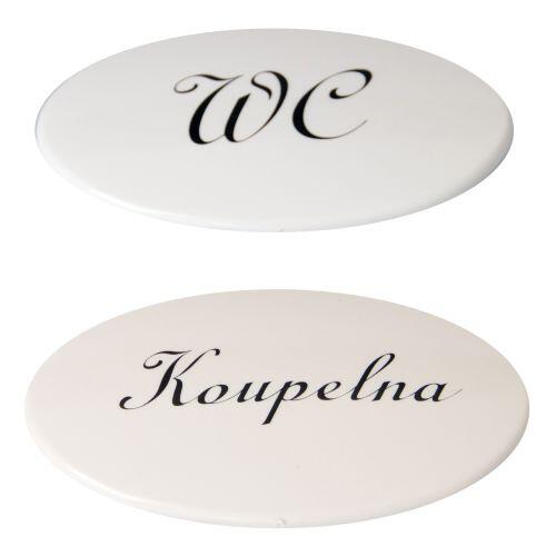 štítek WC + KOUPELNA PH BÍ sada 2díl. 0.05 Kg MTA MAXMIX Sklad14 314083