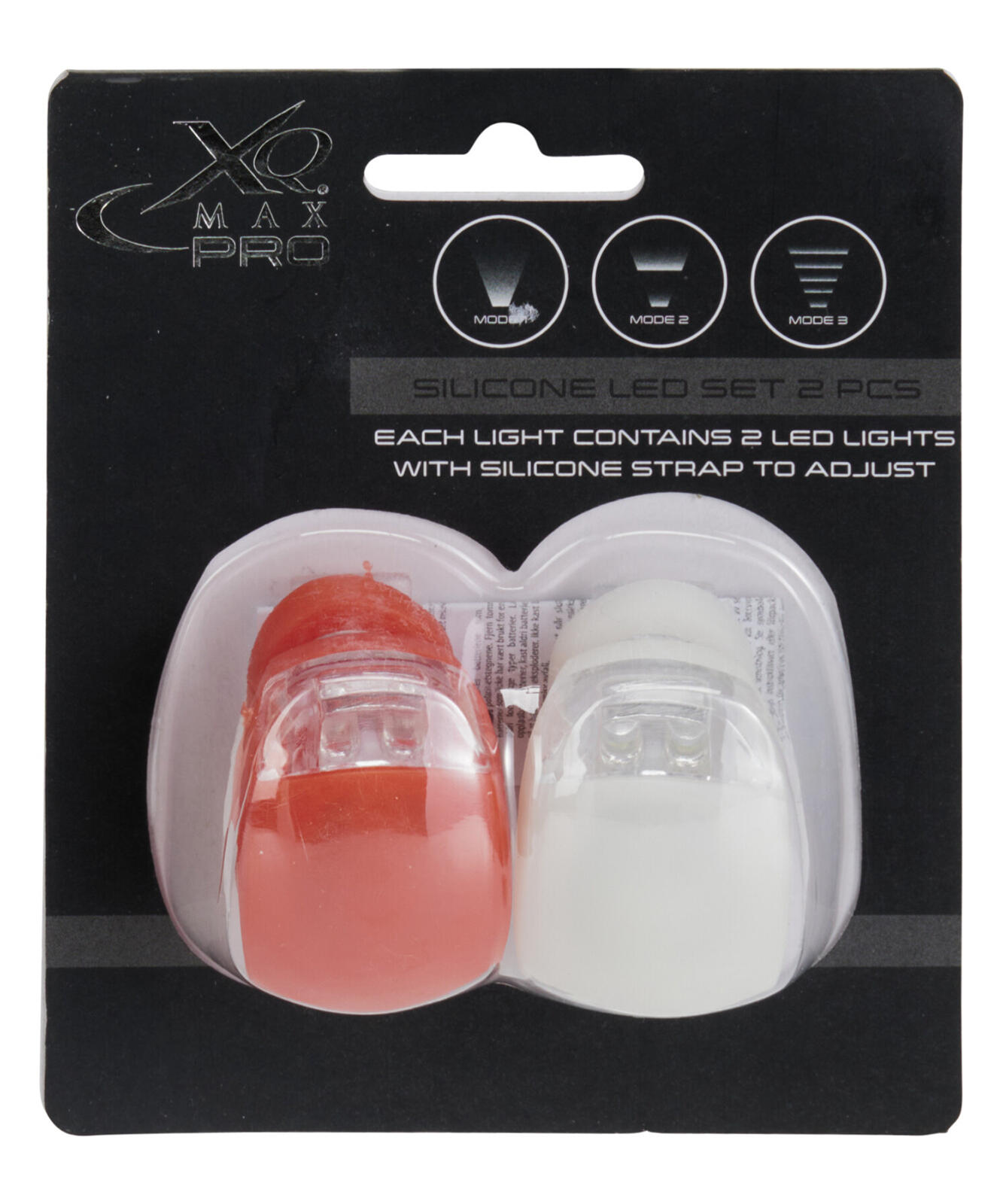 světlo LED silikon., 3 sv.režimy, ČRV+BÍ (2ks) 0.03 Kg MTA MAXMIX Sklad14 385517