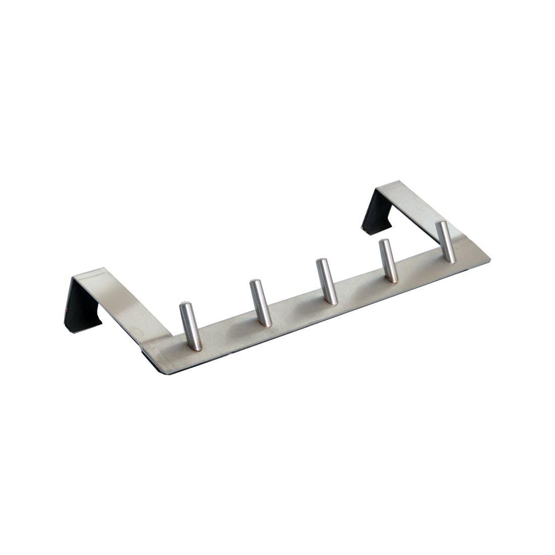 věšák na dveře 5 háčků 35x12x7cm nerez 0.35Kg MAT MAXMIX Sklad14 399864