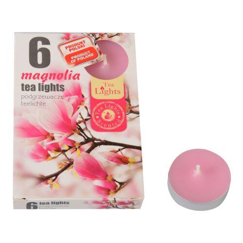 svíčka čajová vonná MAGNOLIA (6ks) (hoří 6x3-4hod) 0.07 Kg MTA MAXMIX Sklad14 716117