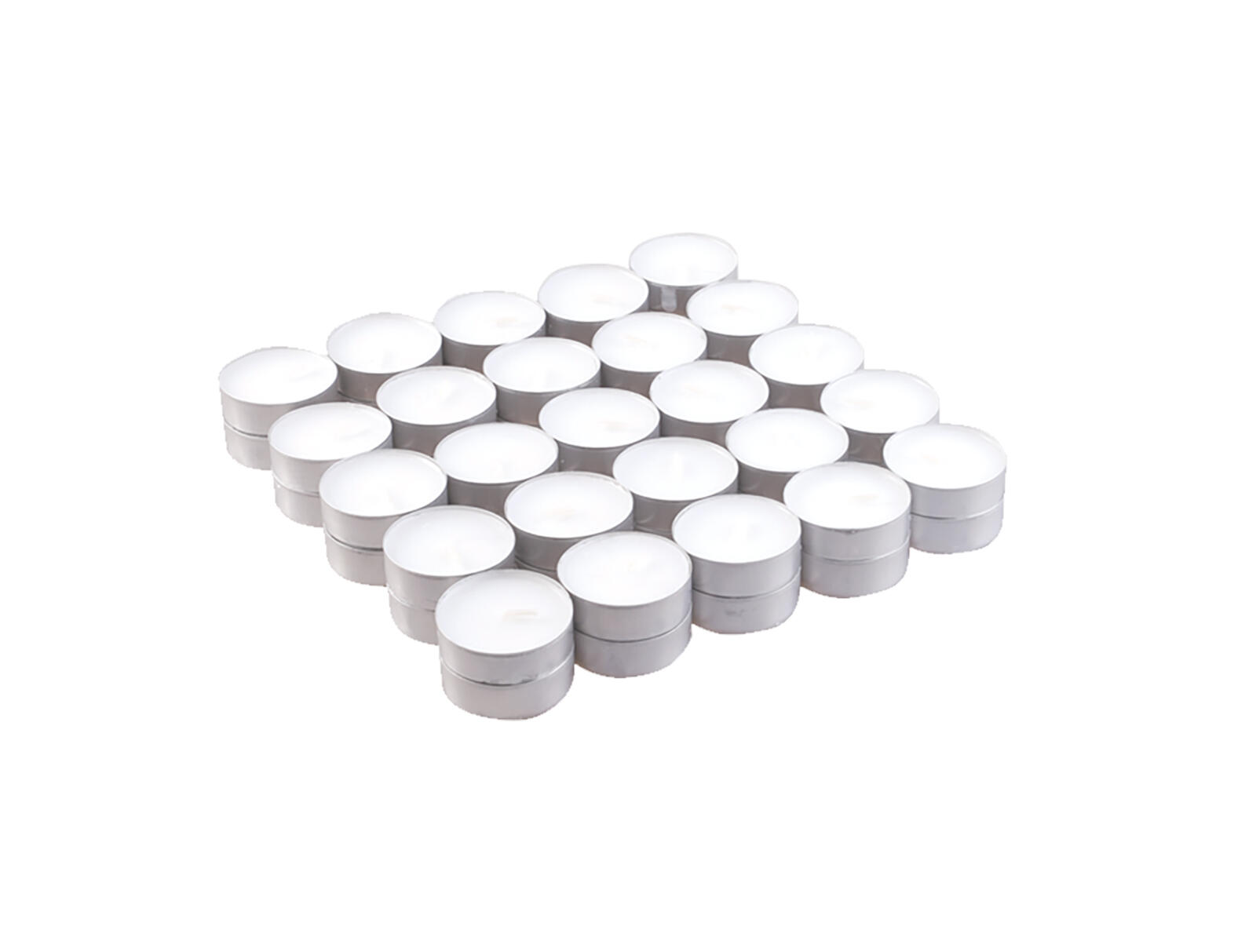 svíčka čajová BÍ (50ks) (hoří 50x3-4hod) 0.55Kg MAT MAXMIX Sklad14 716127