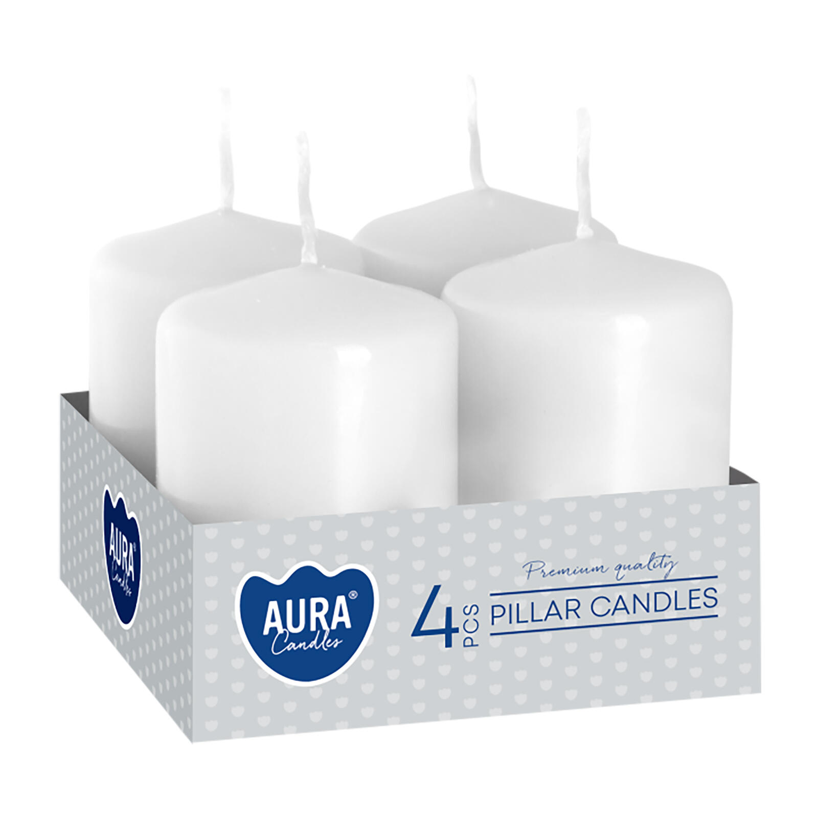 svíčka adventní 60x40mm BÍ (4ks) 0.25 Kg MTA MAXMIX Sklad14 716167