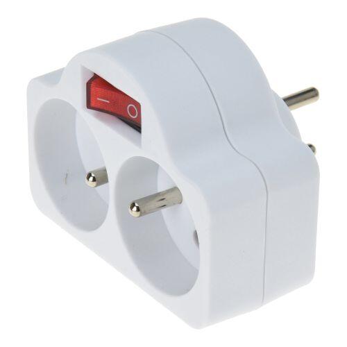 zásuvka rozdvojka (2 zásuvky +  spínač ON/OFF) 0.09 Kg MTA MAXMIX Sklad14 385533