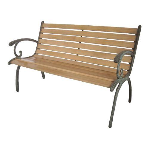 lavička zahradní 123x54x77cm litina/dřevo 19 Kg MTA MAXMIX Sklad14 787023