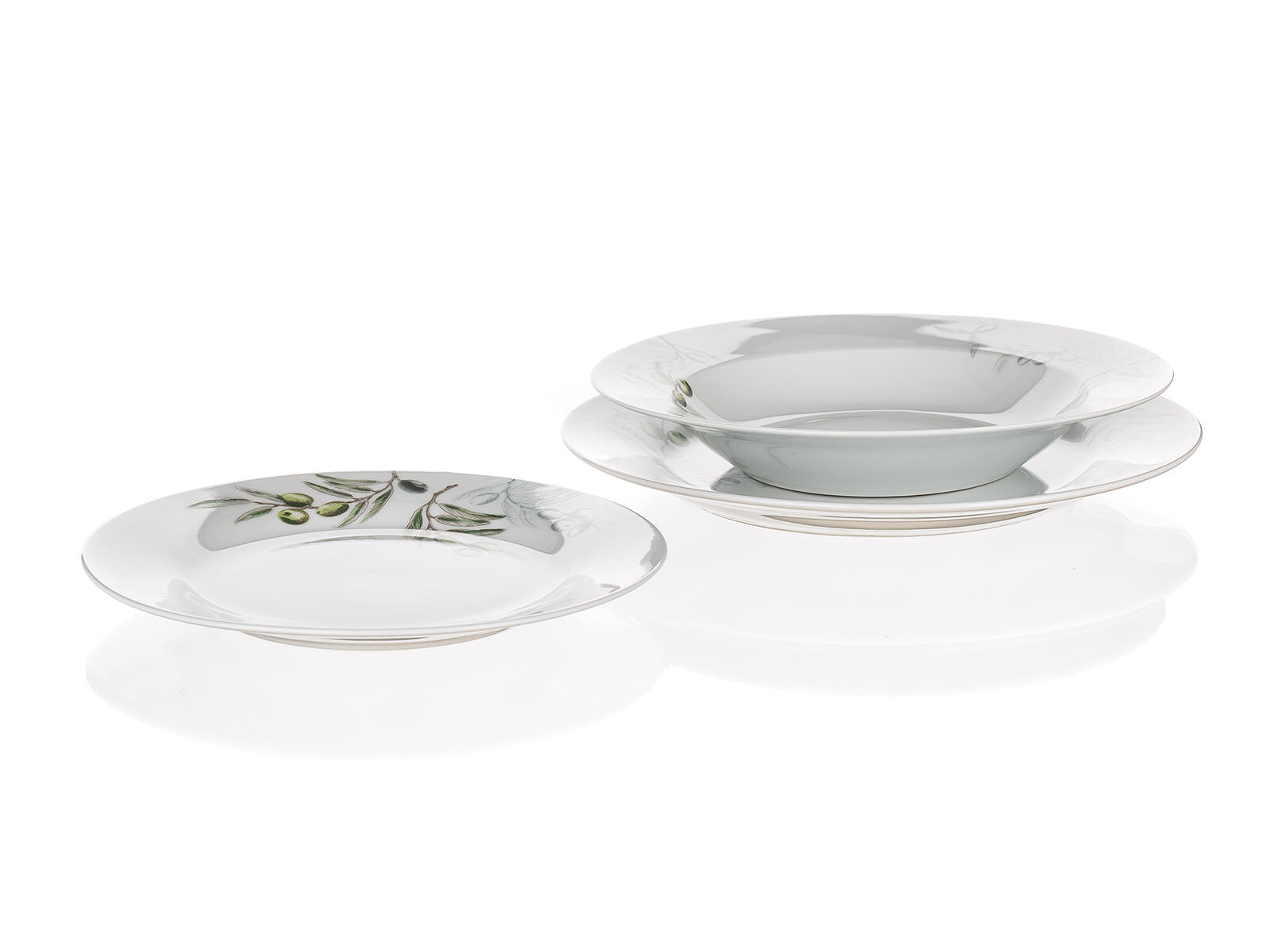 sada jídelní OLIVES 18díl. porcelánová BÍ 7.87 Kg MTA MAXMIX Sklad14 369346