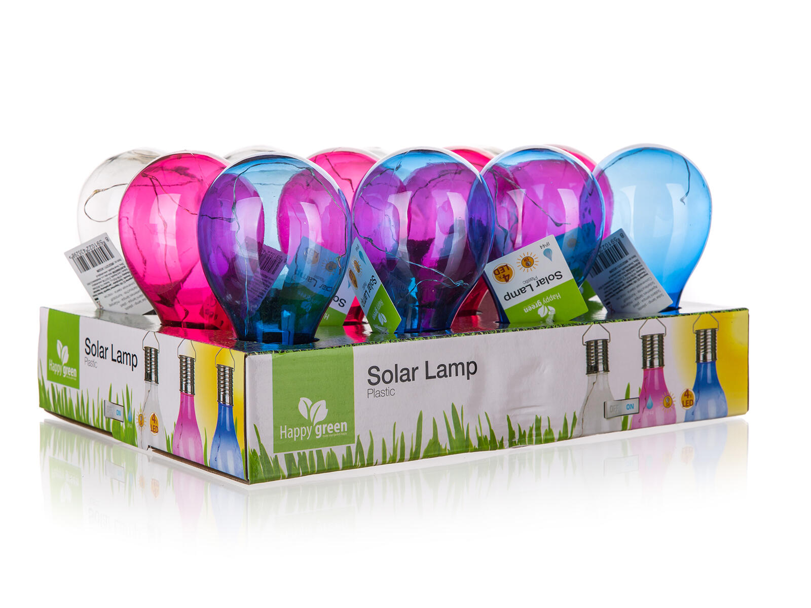 lampa solární ŽÁROVKA 14,5x8cm závěsná mix barev 0.06 Kg MTA MAXMIX Sklad14 385571 8719202162639