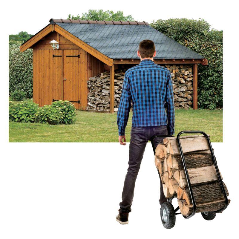 vozík na palivové dřevo 52x57x107/73cm, nosnost 80kg 7.5 Kg MTA MAXMIX Sklad14 791501