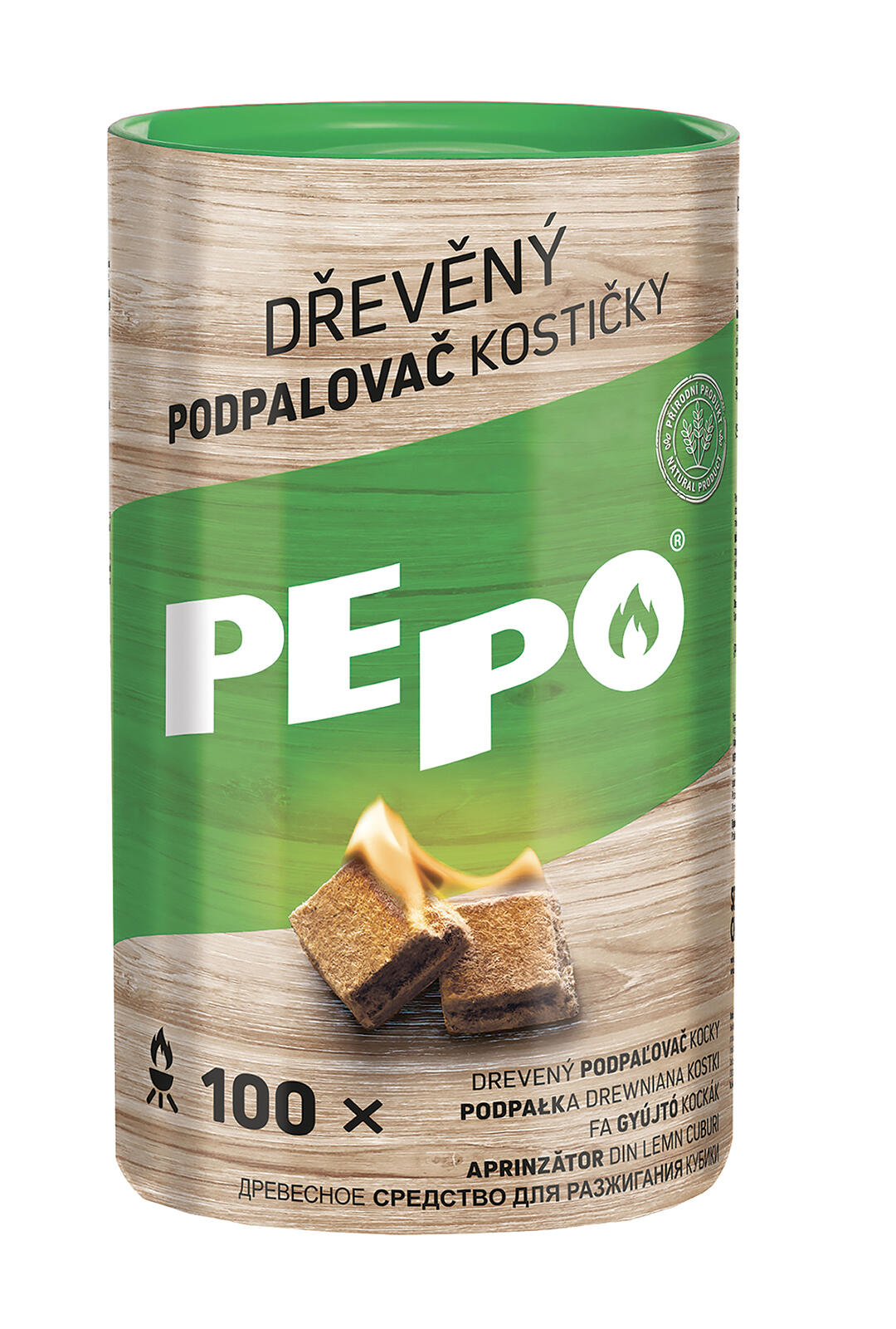 podpalovač kostičky PE-PO dřevěné (100ks) 0.7 Kg MTA MAXMIX Sklad14 667004