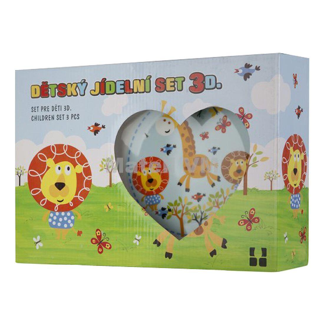 sada jídelní dětská SAFARI 3díl. porcelánová 1.1 Kg MTA MAXMIX Sklad14 168527